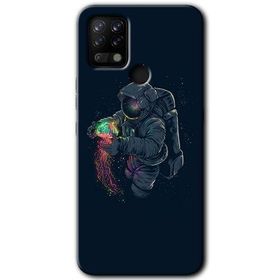 Tecno Pova Astronot Kıyafeti Baskılı Uyumlu Silikon Kılıf