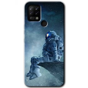 Tecno Pova Astronot Yalnızlığı Baskılı Uyumlu Silikon Kılıf
