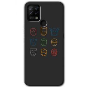 Tecno Pova Avengers Minimalism Baskılı Uyumlu Silikon Kılıf