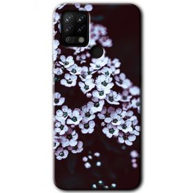 Tecno Pova Beyaz Çiçek Baskılı Uyumlu Silikon Kılıf