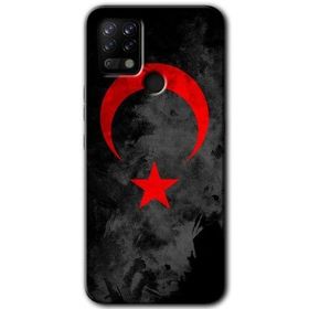 Tecno Pova Black Ayyıldız Baskılı Uyumlu Silikon Kılıf