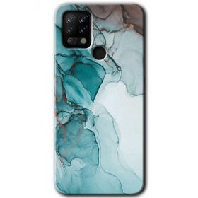 Tecno Pova Buzul Mermer Baskılı Uyumlu Silikon Kılıf