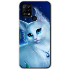 Tecno Pova Cat Glance Baskılı Uyumlu Silikon Kılıf