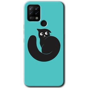 Tecno Pova Cat Vector Baskılı Uyumlu Silikon Kılıf