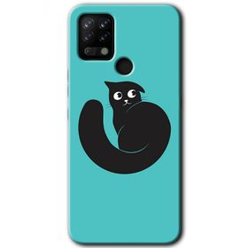 Tecno Pova Cat Vector Baskılı Uyumlu Silikon Kılıf