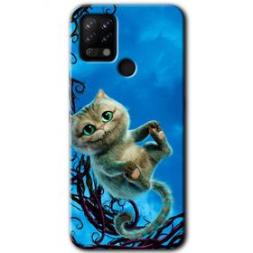 Tecno Pova Çılgın Kedi Baskılı Uyumlu Silikon Kılıf