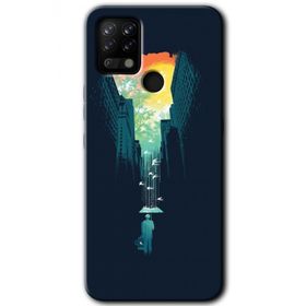 Tecno Pova City Bird Sky Baskılı Uyumlu Silikon Kılıf