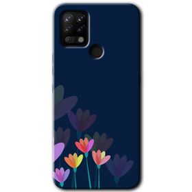 Tecno Pova Çizim Çiçekleri Baskılı Uyumlu Silikon Kılıf