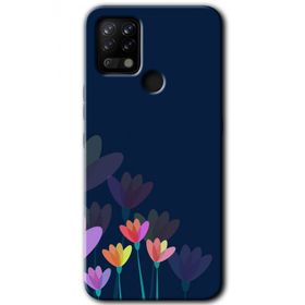Tecno Pova Çizim Çiçekleri Baskılı Uyumlu Silikon Kılıf