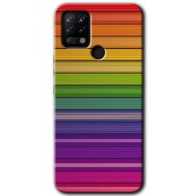 Tecno Pova Colorful Lines Baskılı Uyumlu Silikon Kılıf