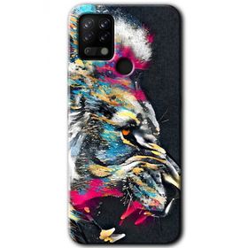 Tecno Pova Colorfull Aslan Baskılı Uyumlu Silikon Kılıf