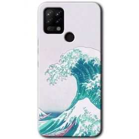 Tecno Pova Dalga Baskılı Uyumlu Silikon Kılıf
