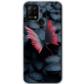 Tecno Pova Dark Butterfly Baskılı Uyumlu Silikon Kılıf