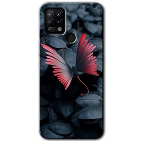 Tecno Pova Dark Butterfly Baskılı Uyumlu Silikon Kılıf