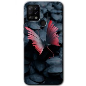 Tecno Pova Dark Butterfly Baskılı Uyumlu Silikon Kılıf