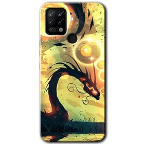 Tecno Pova Digital Dragon Baskılı Uyumlu Silikon Kılıf