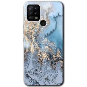 Tecno Pova Eski Mermer Baskılı Uyumlu Silikon Kılıf