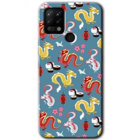 Tecno Pova Funky Dragon Baskılı Uyumlu Silikon Kılıf