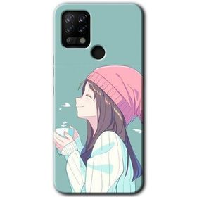 Tecno Pova Happy Girl Baskılı Uyumlu Silikon Kılıf