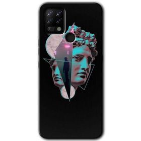 Tecno Pova Heykel Baskılı Uyumlu Silikon Kılıf