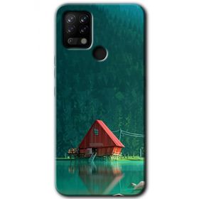 Tecno Pova House In Woods Baskılı Uyumlu Silikon Kılıf