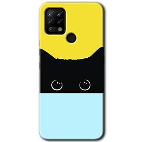 Tecno Pova Kara Kedi Baskılı Uyumlu Silikon Kılıf