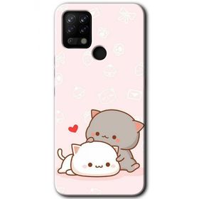 Tecno Pova Kedi Aşkı Baskılı Uyumlu Silikon Kılıf