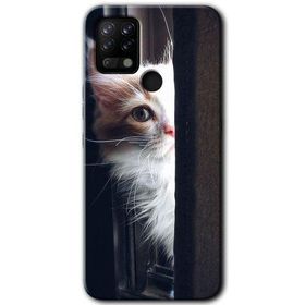 Tecno Pova Kedi Bakışı Baskılı Uyumlu Silikon Kılıf