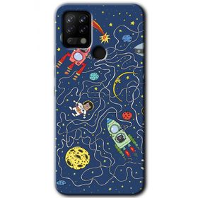 Tecno Pova Kedi Galaksi Baskılı Uyumlu Silikon Kılıf
