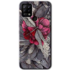 Tecno Pova kelebek Ömrü Baskılı Uyumlu Silikon Kılıf