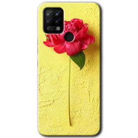 Tecno Pova Kırmızı Gül Baskılı Uyumlu Silikon Kılıf