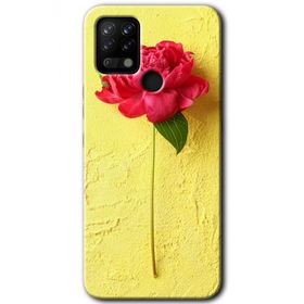 Tecno Pova Kırmızı Gül Baskılı Uyumlu Silikon Kılıf