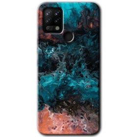 Tecno Pova Liquid Colorfull Baskılı Uyumlu Silikon Kılıf