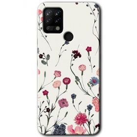 Tecno Pova Mat Çiçek Baskılı Uyumlu Silikon Kılıf