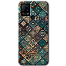 Tecno Pova Mat Mandala Baskılı Uyumlu Silikon Kılıf