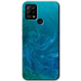 Tecno Pova Mavi Aura Baskılı Uyumlu Silikon Kılıf
