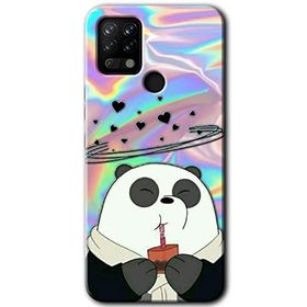 Tecno Pova Milkshake Panda Baskılı Uyumlu Silikon Kılıf