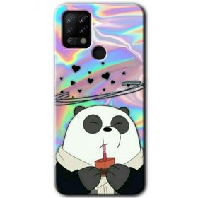 Tecno Pova Milkshake Panda Baskılı Uyumlu Silikon Kılıf