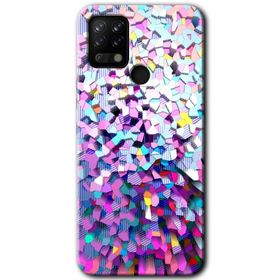 Tecno Pova Mosaic Fragments Colorfull Baskılı Uyumlu Silikon Kılıf