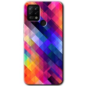 Tecno Pova Multi Oblique Baskılı Uyumlu Silikon Kılıf