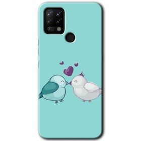Tecno Pova Mutlu Kuşlar Baskılı Uyumlu Silikon Kılıf
