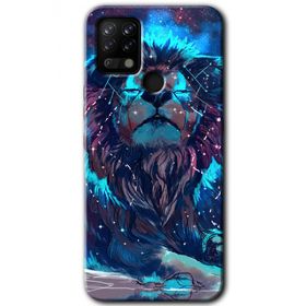 Tecno Pova Neon Aslan Baskılı Uyumlu Silikon Kılıf