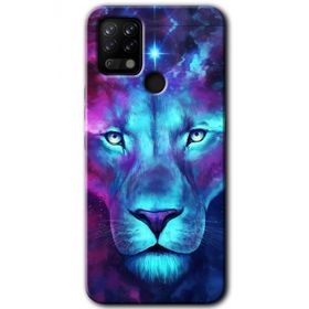 Tecno Pova Neon Lion Baskılı Uyumlu Silikon Kılıf