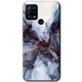 Tecno Pova Otantik Mermer Baskılı Uyumlu Silikon Kılıf