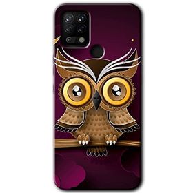 Tecno Pova Owl Bird Branch Baskılı Uyumlu Silikon Kılıf