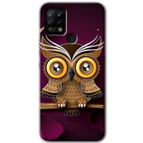 Tecno Pova Owl Bird Branch Baskılı Uyumlu Silikon Kılıf