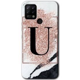 Tecno Pova Pembe Mermer Desenli U Harfi Baskılı Uyumlu Silikon Kılıf
