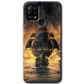 Tecno Pova Portakal Çiçeği Baskılı Uyumlu Silikon Kılıf
