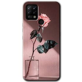 Tecno Pova Retro Gül Baskılı Uyumlu Silikon Kılıf