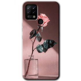 Tecno Pova Retro Gül Baskılı Uyumlu Silikon Kılıf